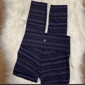 Lululemon Navy Blue Wunder Under Leggings